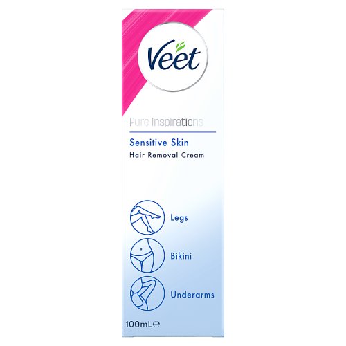 Veet Hair Removal Cream Sensitive 100ml pack shot