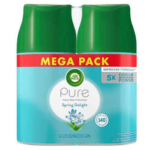 Airwick Freshmatic Twin Refill 2x250ml Spring Delight pack shot
