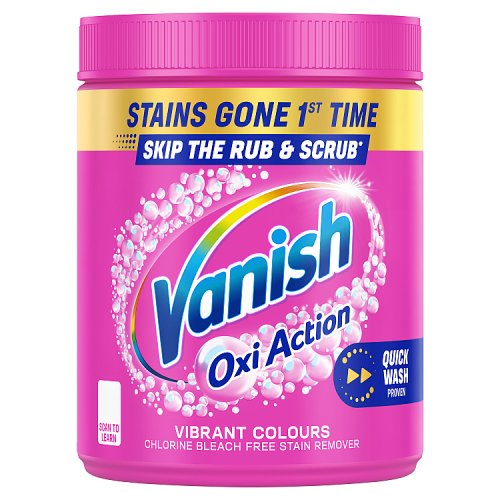 Vanish Powder Oxi Action Gold 850gm Pink pack shot