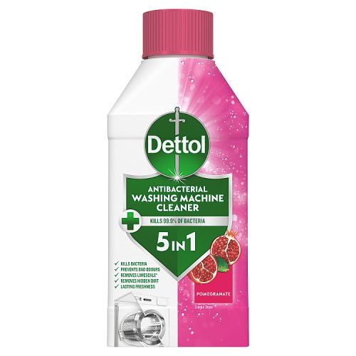 Dettol Washing Machine Cleaner 250ml Pomegranate pack shot
