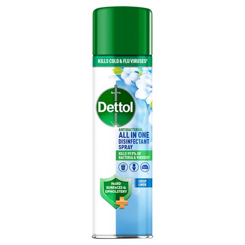 Dettol Disinfectant Spray 300ml Crisp Linen pack shot