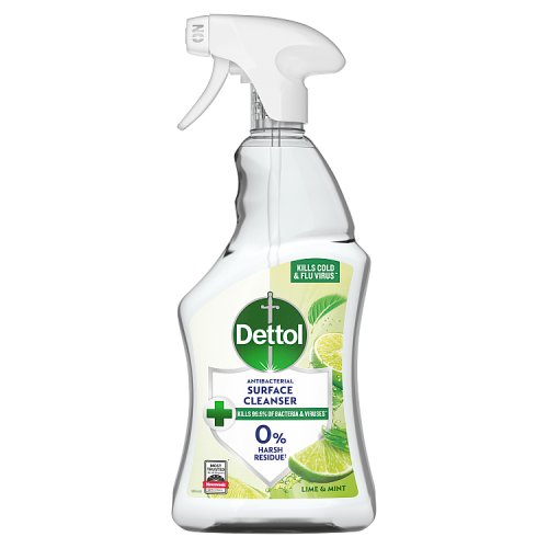 Dettol Antibacterial Surface Spray Lime & Mint 750ml pack shot