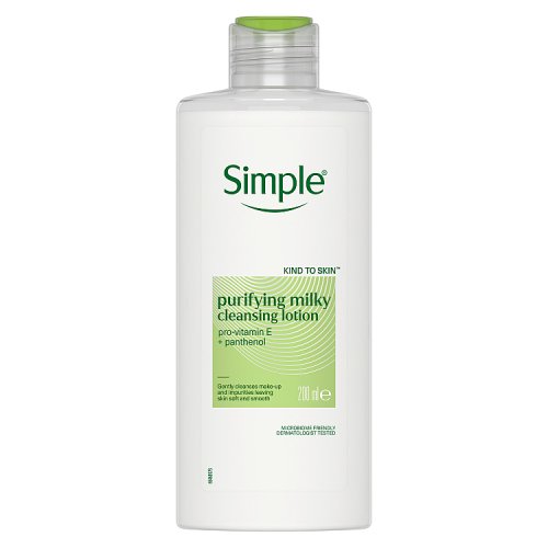 Simple Kind to Skin 200ml Purifying Cleansing Lotion pack shot