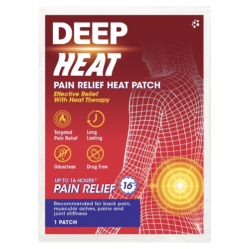 Deep Heat Pain Relief Heat Patch Single pack shot