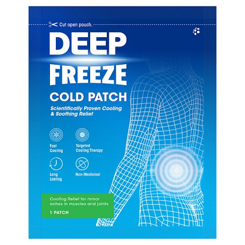 Deep Freeeze Pain Relief Freeze Patch Single pack shot