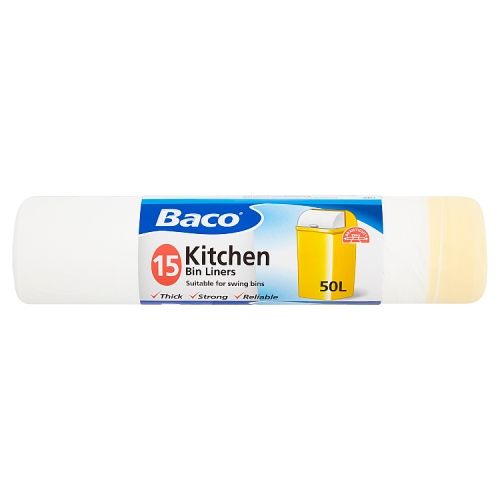 Baco Drawtight Swing Bin Liners 15s pack shot