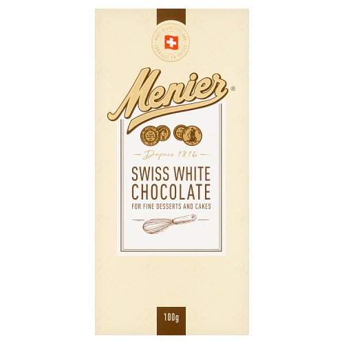 Menier White Cooking Chocolate 100g pack shot