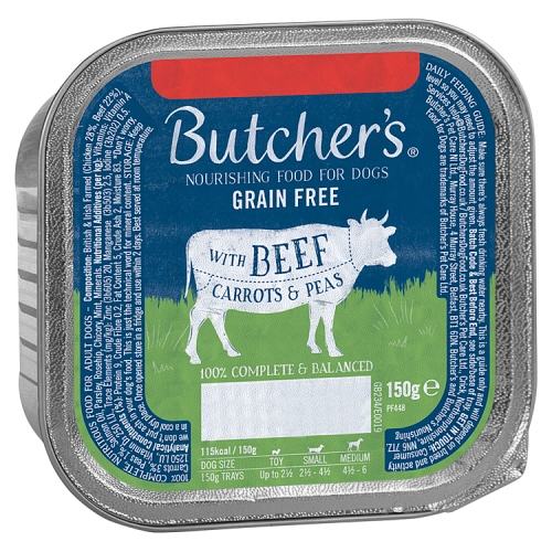 Butchers Beef & Veg Foiltray 150g PMP £1.00 pack shot