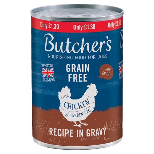 Butchers Joints & Coat Chicken Dog Food 390g PMP pack shot