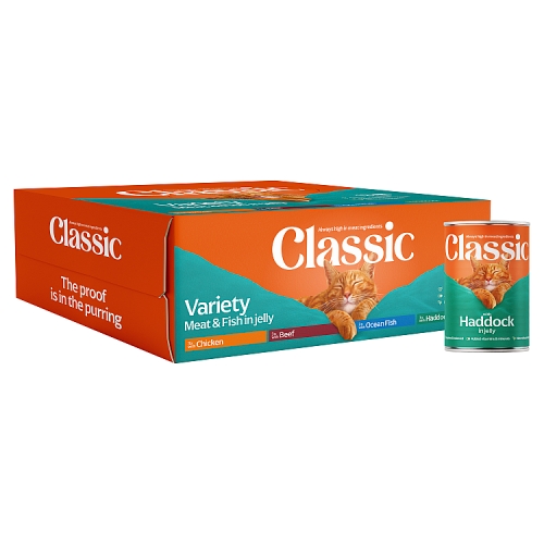 Butchers Classic Meat & Fish Variety In Jelly Cans 12pk (12 x 400g) pack shot
