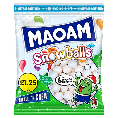 Maoam Snowballs 140g PMP pack shot