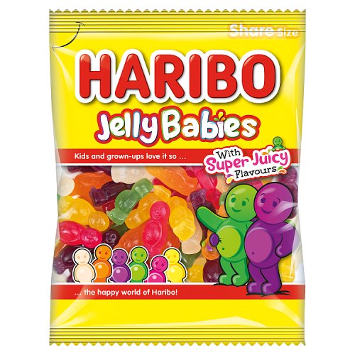 Haribo Bag Jelly Babies 160g pack shot