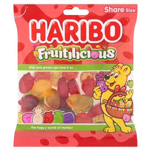 Haribo Fruitilicious Share Size 150g pack shot