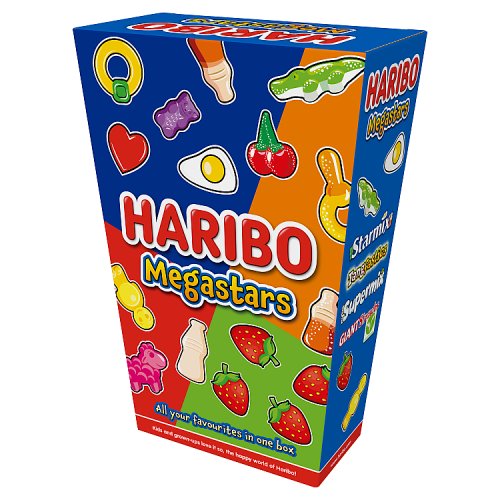 Haribo Megastars Sweets Large Gift Box 800g pack shot