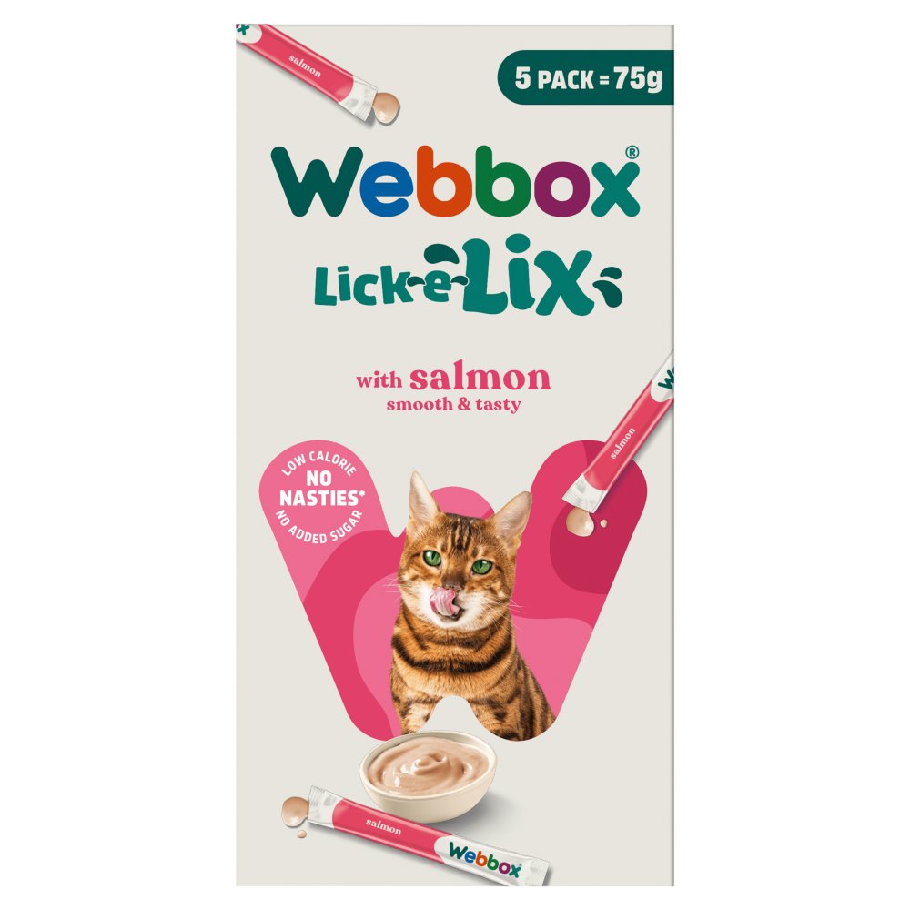 Webbox Cat Lick e Lix Yoghurt Salmon 5s (5 x 15g) pack shot