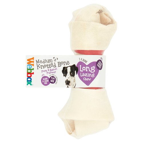 Webbox Medium Knotted Bone, 1 Bone, Case of 12 pack shot