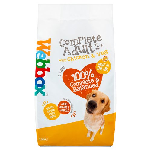 Webbox Dog Food, Chicken & Vegetables, 2.5KG, Case of 4 pack shot