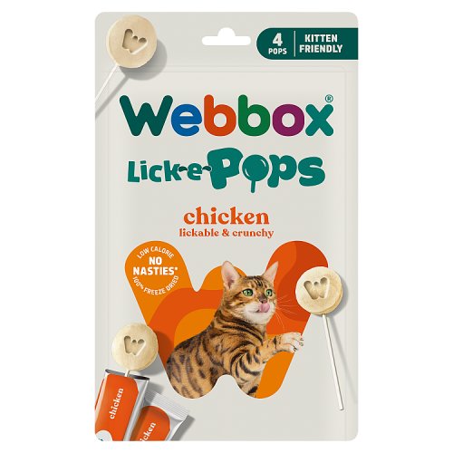 Webbox Lick e Pops, Chicken, 4, Case of 13 pack shot