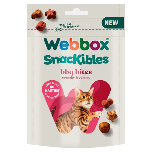 Webbox Snackibles BBQ Bites, 85g, Case of 10 pack shot