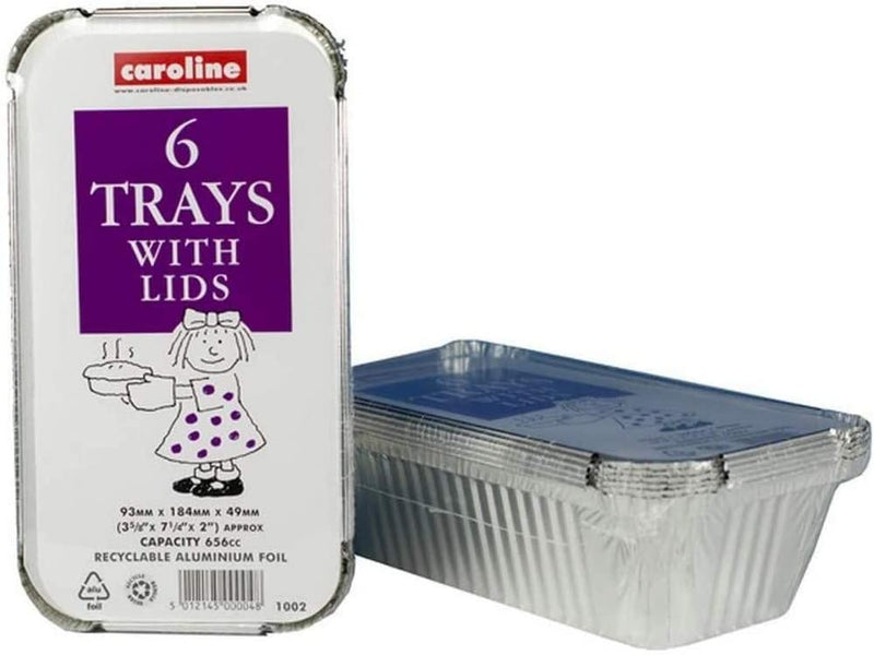 Caroline Foil Oven Dish+lid 6s pack shot