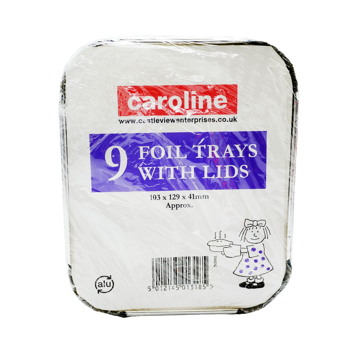 Caroline Small Foil Oven Dish+lid 9s pack shot