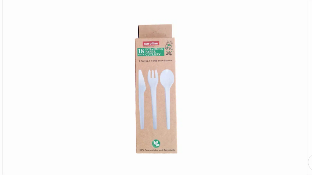 Caroline Assorted Paper Cutlery 18s pack shot