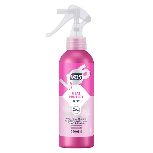 Vo5 Hair Spray Heat Protectant Spray (New Pack) 200ml pack shot
