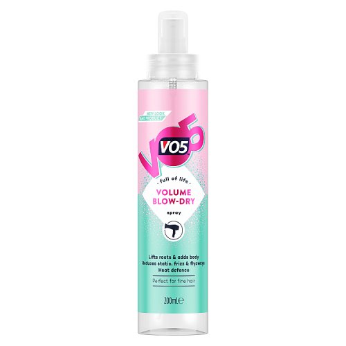Vo5 Blow Dry Spray Volume (New Pack) 200ml pack shot