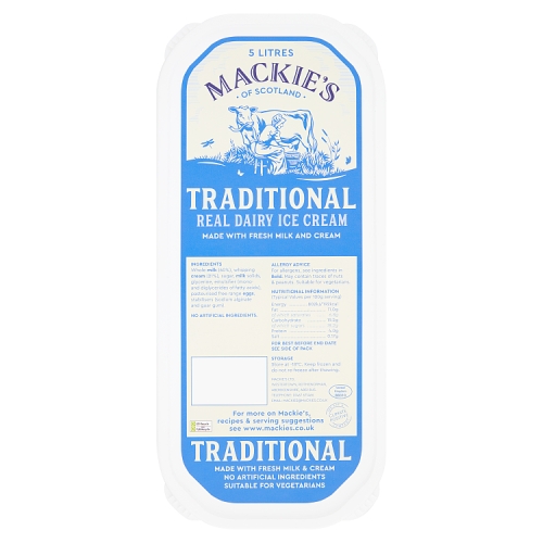 Mackies Of Scotland Traditional 5Ltr pack shot