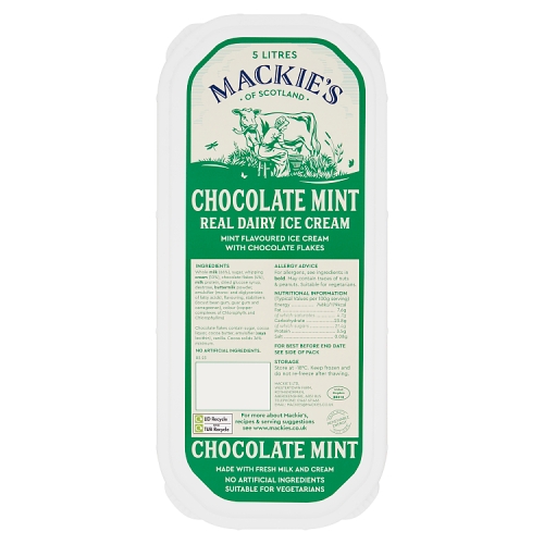 Mackies Of Scotland Napoli Mint Chocolate 5Ltr pack shot