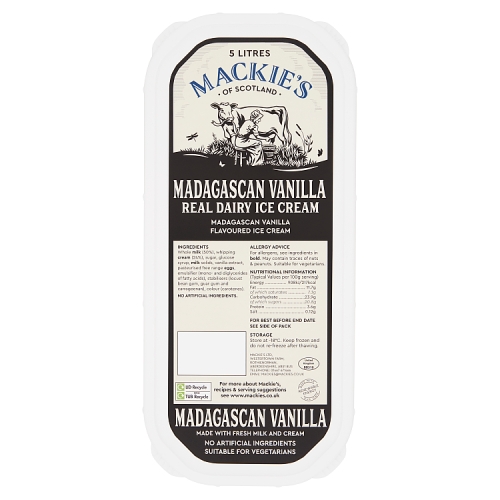 Mackies Of Scotland Napoli Vanilla 5Ltr pack shot