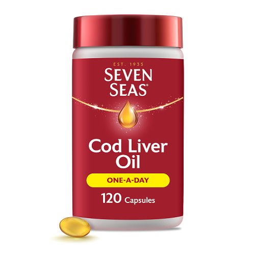 Seven Seas Cod Liver Oil One-A-Day - 120 Capsules pack shot