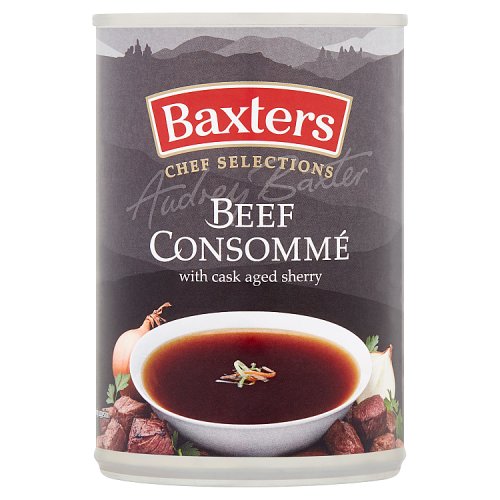 Baxters Luxury Beef Consomme Soup 400g pack shot
