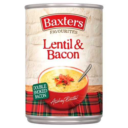 Baxters Lentil & Bacon Soup 400g pack shot