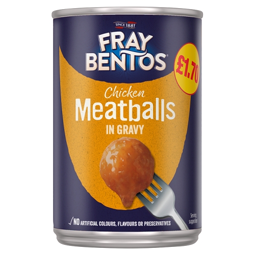 Fray Bentos Meatballs in Gravy 380g PMP pack shot