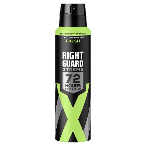 Right Guard Xtreme Anti-Perspirant Deodorant Spray Fresh Blast 72HR 150ml pack shot