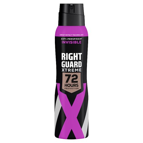 Right Guard Xtreme Anti-Perspirant Deodorant Spray For Women Invisible 72HR 150ml pack shot