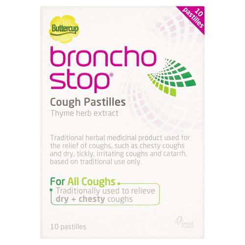 Bronchostop Cough Pastilles 10's pack shot