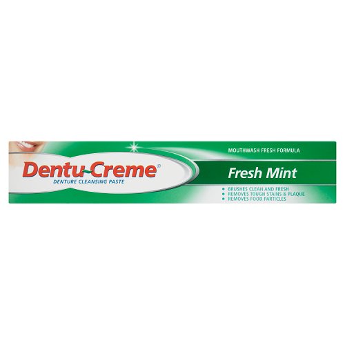 Dentu-Creme Denture Cleaning Paste Fresh Mint 75ml pack shot