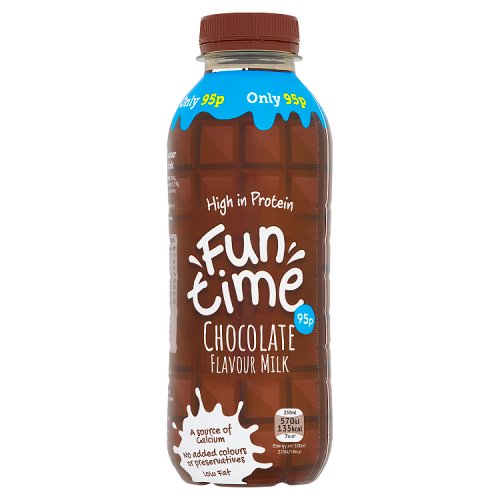 Funtime Chocolate Milk 500ml PMP pack shot