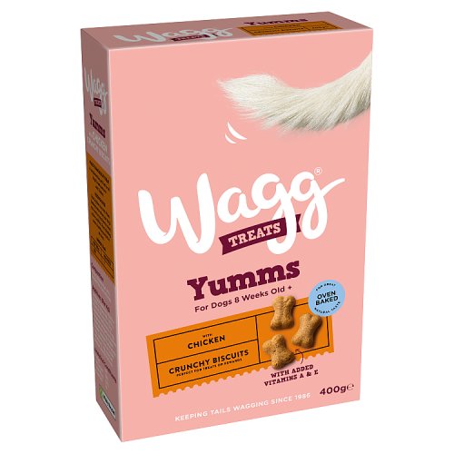 Wagg Dog Chicken YUMMs Biscuit Treats 400g pack shot