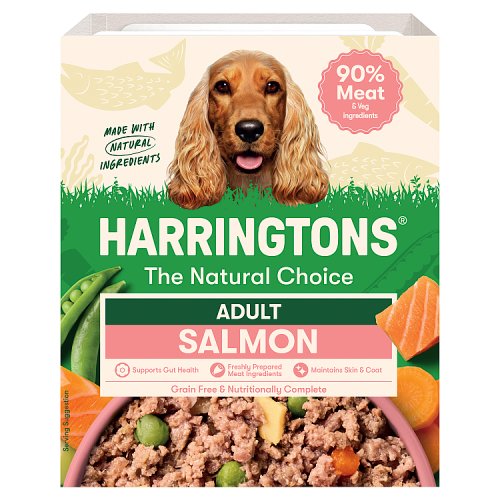 Harringtons Dog Food Wet Salmon Tray 400g pack shot