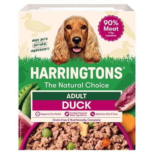 Harringtons Duck Wet Dog Food Trays 400g (Singles) pack shot