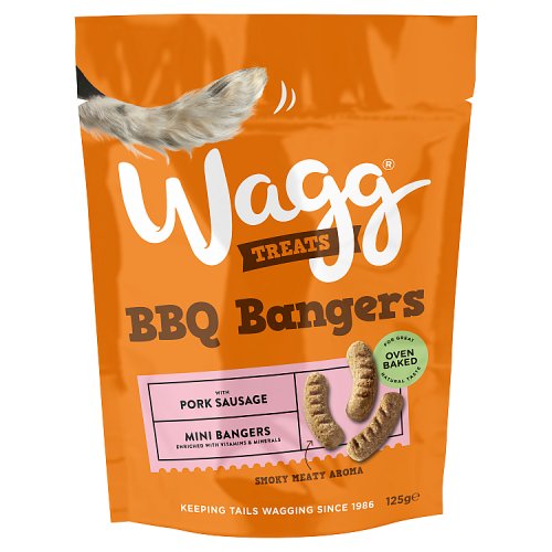 Wagg Dog BBQ Bangers Treats 125g pack shot