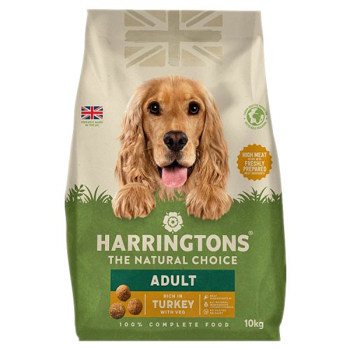 Harringtons Turkey and Veg Adult Dry Dog Food 10kg pack shot