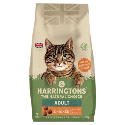 Harringtons Chicken Dry Cat Food 2kg pack shot