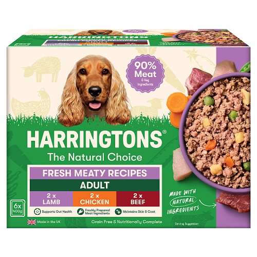 Harringtons Wet Dog Meaty 6pk (6 x 400g) pack shot
