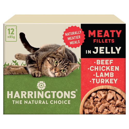 Harringtons Wet Cat Meaty in Jelly 12x85g pack shot