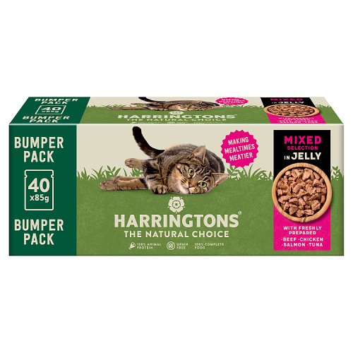 Harringtons Wet Cat Mixed Jelly 40x85g pack shot