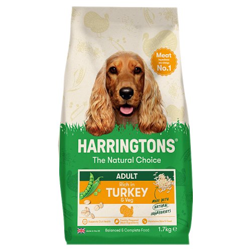 Harringtons Adult Turkey Dry Dog Food 1.7kg pack shot
